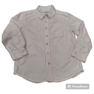 5/$25 Cherokee White Thick Cotton Button Shirt
